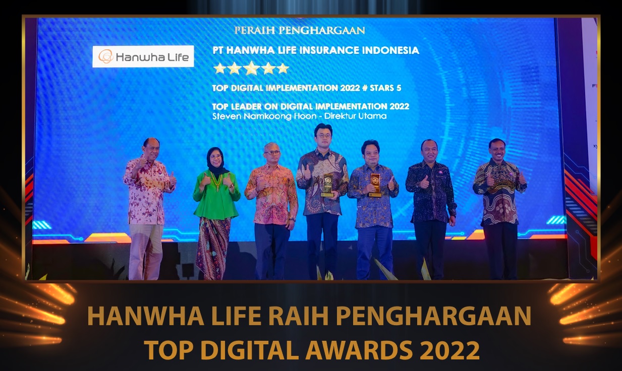 Hanwha Life Raih 5 Stars pada TOP DIGITAL Awards 2022
